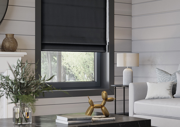 Windermere, Charcoal - Roman Blind - Image 5